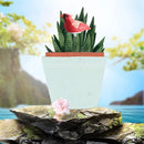 Soil Water Tester Bird Shape Flower Pot Moisture Sensor Farm Meter (Red)
