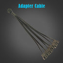 PC Cooling Fan Extension Splitter Cable 6 PIN to 3x4PIN/6x4PIN Connector Parts
