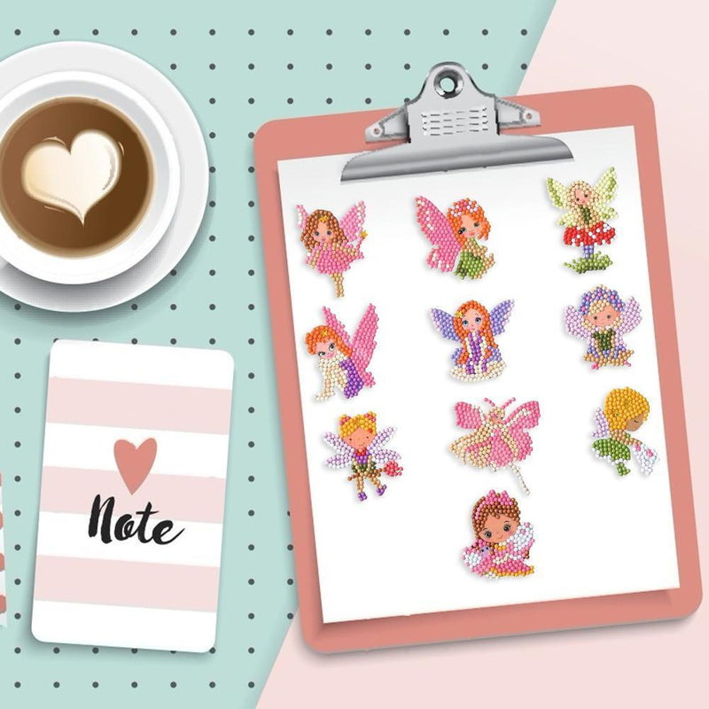 DIY Cartoon Full Drills Round Diamond Painting for Children Cup Book Phone Decor