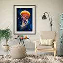 Frameless Oil Painting Arts Picture By Number Jellyfish Hand Painted Craft Set