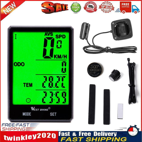 WEST BIKING Bicycle Computer MTB Road Bike Speedometer Odometer (Wired) Newly