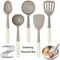 Kitchen Utensils Spatula Tools Silicone Wood Handle Spatulas Cooking E0S8 J6O7