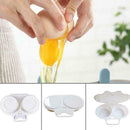 Microwave Double Cup Egg Cooker Steamer Perfect Eggs Poacher Cookware Z1C. 7Y6R