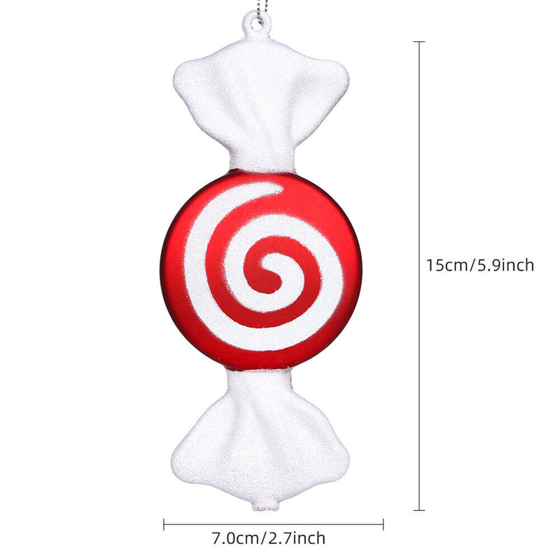 #A 15cm Candy Pendant Artificial Lollipops Reusable Christmas Tree Hanging Orn