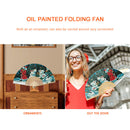 Snowman Kids Fan Oil Paint By Numbers Craft Frameless Handheld Home Decoration