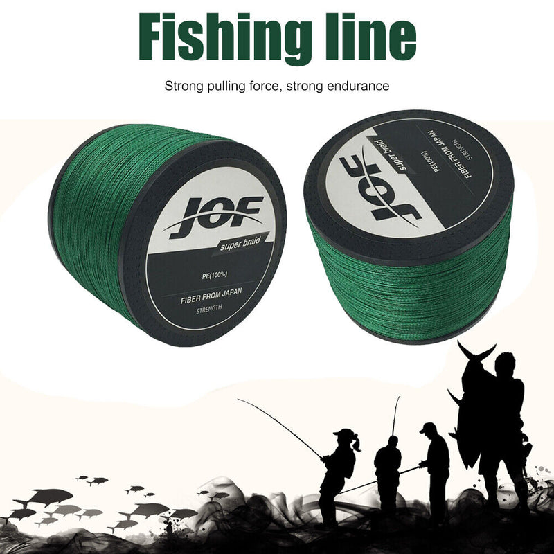 4 Strands 300m PE Braided Super Strong Fishing Line 0.23mm-0.30mm 28-45LB Smooth