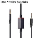 Replacement for Astro A10 A40 Cable Inline Mute Cord Gaming Headsets Xbox PS4