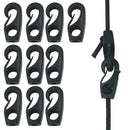 10x Plastic Bungee Hooks For Shock Cord Tie Down Canoe Kayak E8W0 J3N0