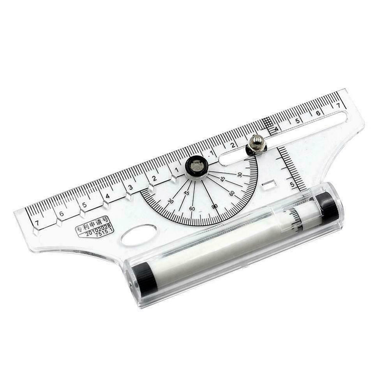 Plastic Measuring Rolling Ruler Drawing Roller Ruler Parallel Ruler HOT US E5D2