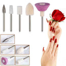 5pcs/set Nail Art Polishing Grinding Head Tools Nail Drill Bits P9I2 Ele S8B2