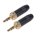 3.5mm Plug with M6 Internal Thread Necklace Clip Microphone Lead Cable for Sony