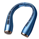 #A Portable Hanging Neck Fan Mute Cooler Twin Turbo Bladeless USB Rechargeable