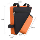 1.2L Triangle Cycling Bicycle Bags MTB Bike Front Tube Frame Pouch (Orange)
