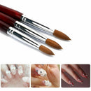 Handle Flower Drawing Pen Acrylic Nail Art Brush Sable Hair Nail Painting Brush