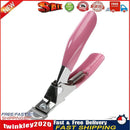 Manicure Cutter Clipper False Nail U One Word Cut Stainless Steel (Pink) Newly