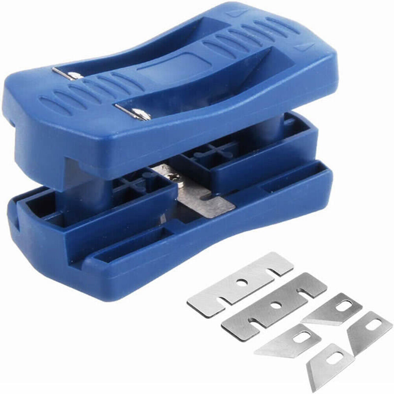 Manual Tail Trimming Plastic Double Edge Trimmer Wood Side Banding Machine