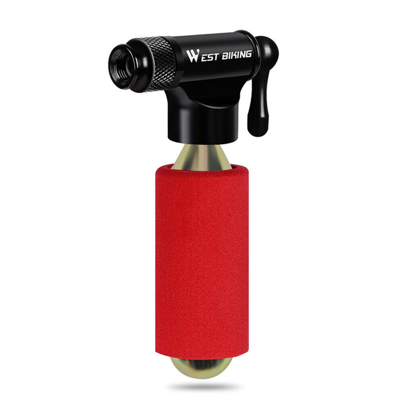WEST BIKING CO2 Inflator with Insulated Sleeve Bike Tire Pump No CO2 Cartri