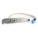 9Pin Motherboard Female Header to Dual USB 2.0 Adapter Cable for Desktop PC