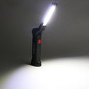 USB Rechargeable Flashlight Built-in Battery Folding Work Light COB LED Lam