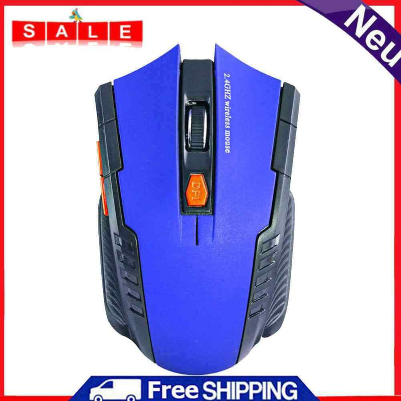 USB Wireless Mouse 1600DPI Adjustable Receiver Computer 2.4GHz Mice for Laptop