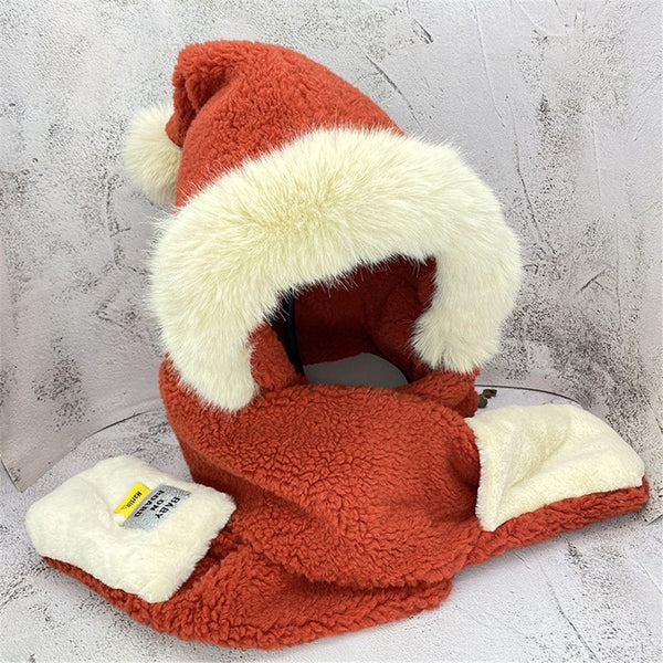 Earflap Earmuff Scarf Beanies Caps Hat Scarf Gloves Cycling Neck Scarf