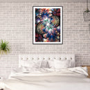 DIY Diamond Painting Kits Symmetrical Pattern Abstract Full Round Drill Pictu