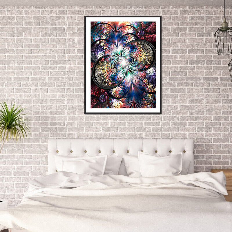 DIY Diamond Painting Kits Symmetrical Pattern Abstract Full Round Drill Pictu