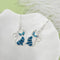 Women Fashion Trendy Jewelry Hook Ear Stud Opal Cat Earrings Drop Dangle