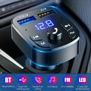 Accessories 5.0 Car Wireless FM Transmitter Adapter 2USB PD Charger Hands-Free