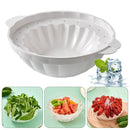 Homemade Ice Bowl Molds DIY Quick-Freezing Creative Container (White S)