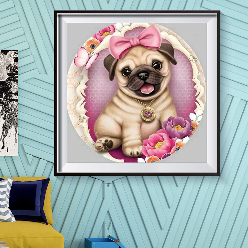 5D DIY Full Drill Diamond Painting Dog Cross Stitch Craft Kit Bedroom Home Decor