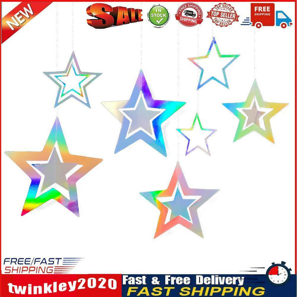 Star Paper Garland Ornaments Birthday Party DIY Wedding Decor (Star 1) Newly