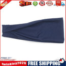Sweat Headband Non-slip Elastic Stretch Hair Band Sports Safety (Navy Blue)