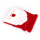 Home Wine Bottle Cover Bag Christmas Gift Elasticated Collar Red Santa Claus