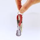 5pcs DIY Diamond Painting Guitar Keychain Full Special Shaped (QC012) Newly
