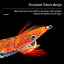 Lifelike Lead Sinker Wood Shrimp Lures Octopus Bait Fishing Tackle Squid Hook