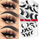 Eye Extension Tools False Eyelashes Fluffy Messy 8-25mm Lashes 6D Faux Mink