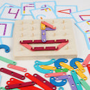 Soft Nail Geoboard with Cards Intellectual Children Party Board Games Supply