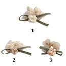 Braiding Tool Organza Camellia Elastic Hair Rope Hair Band Hair Ring Headwear