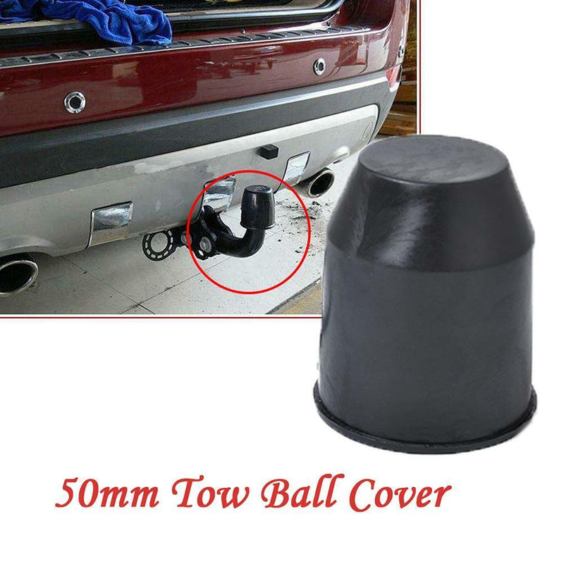 Universal 50mm Auto Tow Bar Ball Cover Cap Hitch Caravan Trailer Protection