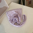 Women Warm Plush Heart Pattern Handbags Large Shoulder Bag (B Purple)