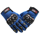 Anti-Skid MTB Bicycle Motorcycle Bike Protective Gloves (Blue Full Finger)