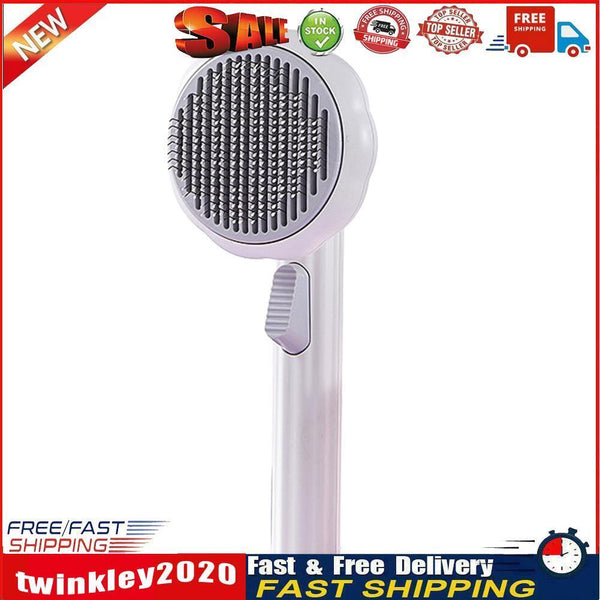 Pet Dogs Cats Pumpkin Brush Hair Shedding Auto Hair Remover Comb (C White) Newly