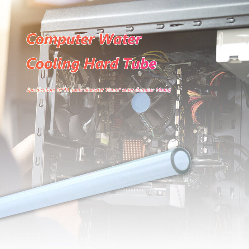 FREEZEMOD PETG Hard Tube 10mm ID Rigid Desktop PC Liquid Cooling Pipe 20 inch