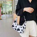 Fashion Women Animal Pattern Printing Underarm Bag Hobos Handbags (Cow)