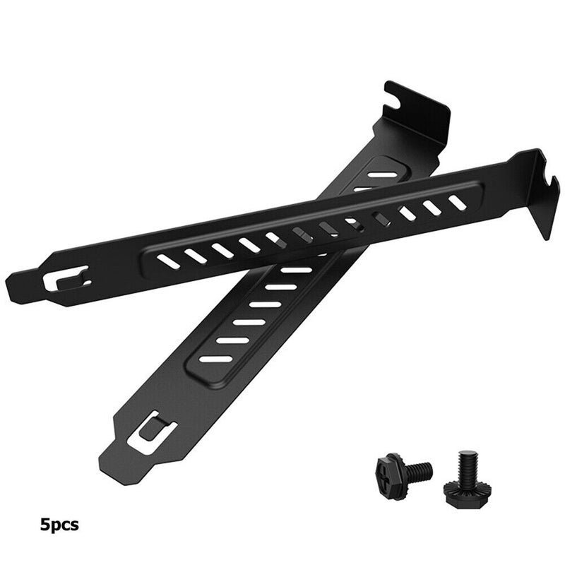 5pcs Heat Dissipation PCI Baffle Dustproof Chassis Expansion Slot Cover Plate