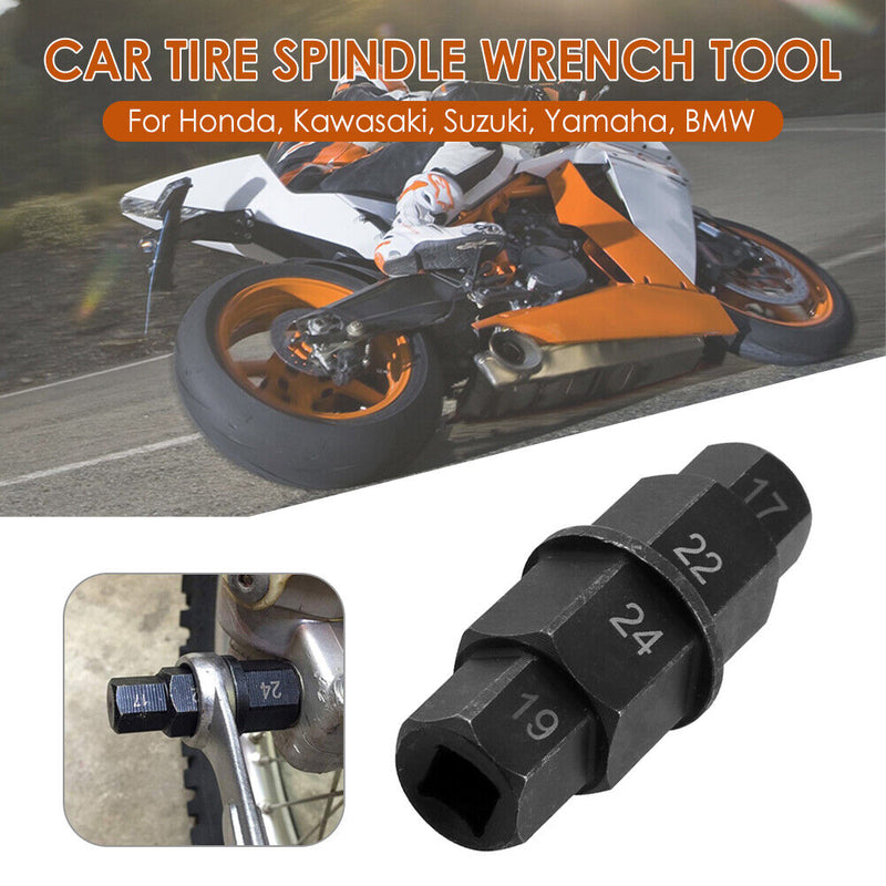 4 in 1 17mm 19mm 22mm 24mm Motorcycle Front Axle Spindle Hex Allen Key Socket