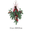 Upside Ddown Rattan Christmas Wreath Christmas Tree Christmas Decorations
