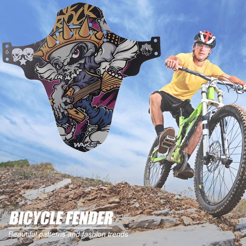 Bicycle Front Rear Mudguard Fender Cycling MTB Bike Fender with 5 Fixing Stra