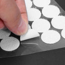 500 Pairs Double-sided Adhesive Fastener Tape Hooks Loops Disks White 10mm Newly